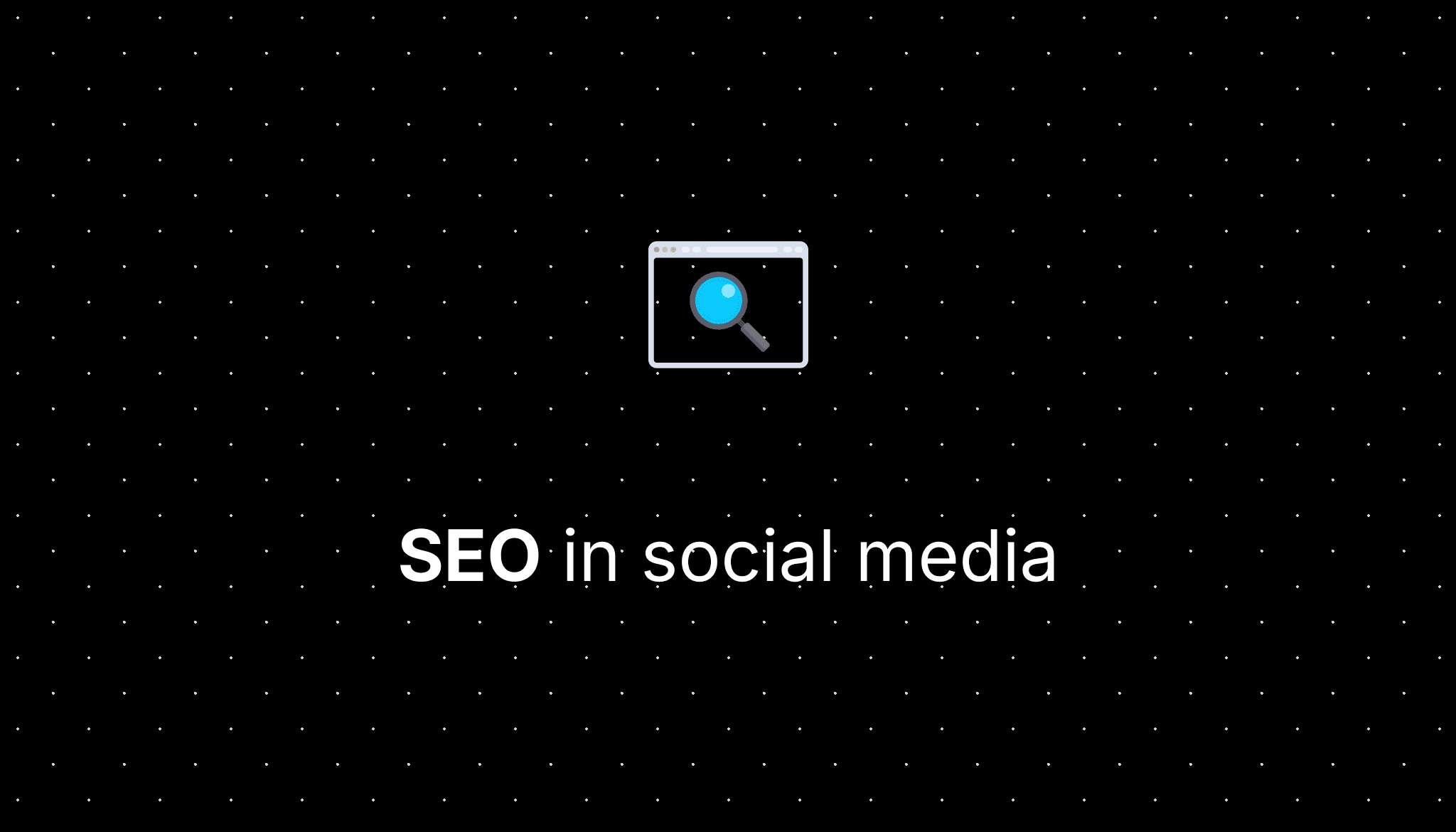 Cover Image for SEO in social media